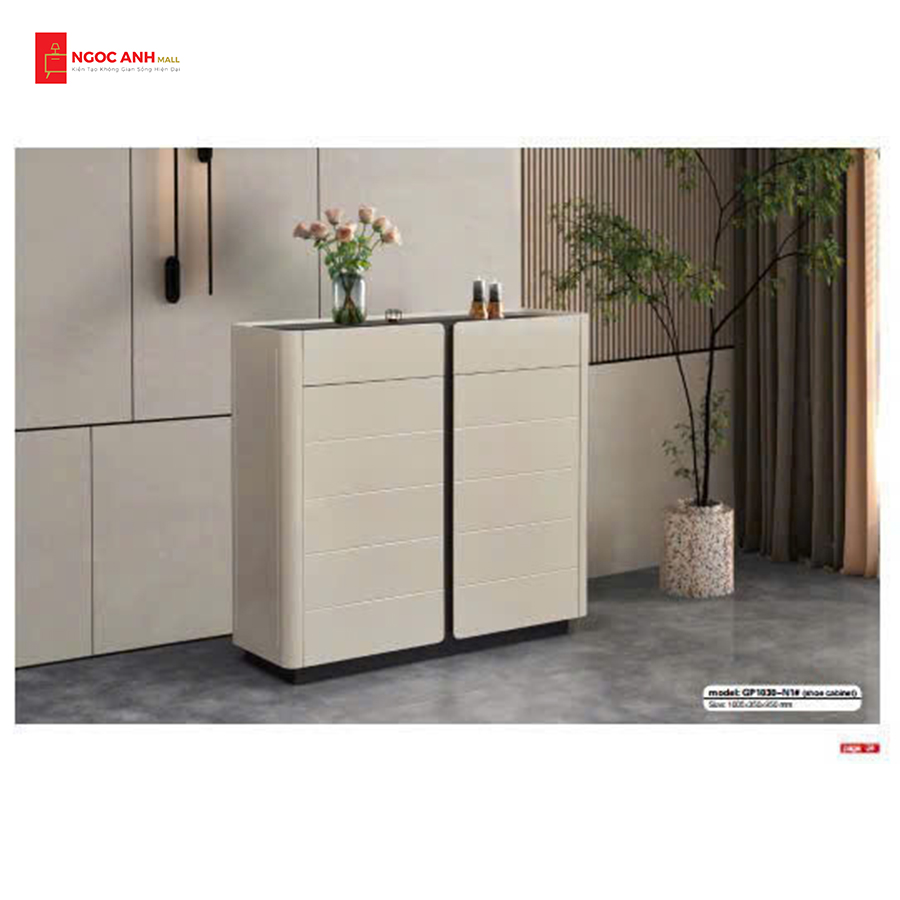 TỦ GIÀY MINIMALIST MÀU KEM - HÀNG NHẬP CAO CẤP