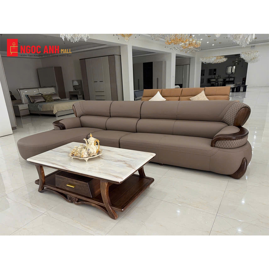 BỘ SOFA GÓC L BỌC DA CAO CẤP - Ảnh 6
