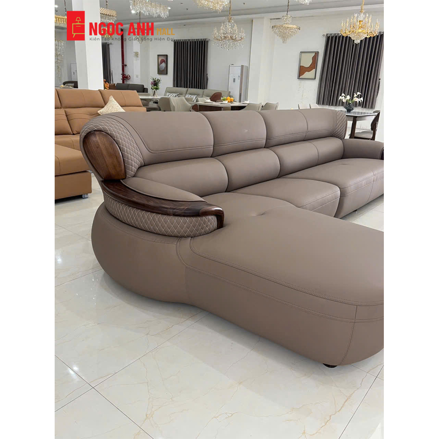 BỘ SOFA GÓC L BỌC DA CAO CẤP - Ảnh 3