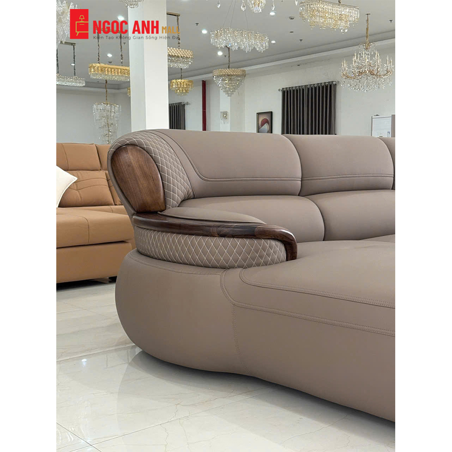 BỘ SOFA GÓC L BỌC DA CAO CẤP - Ảnh 4
