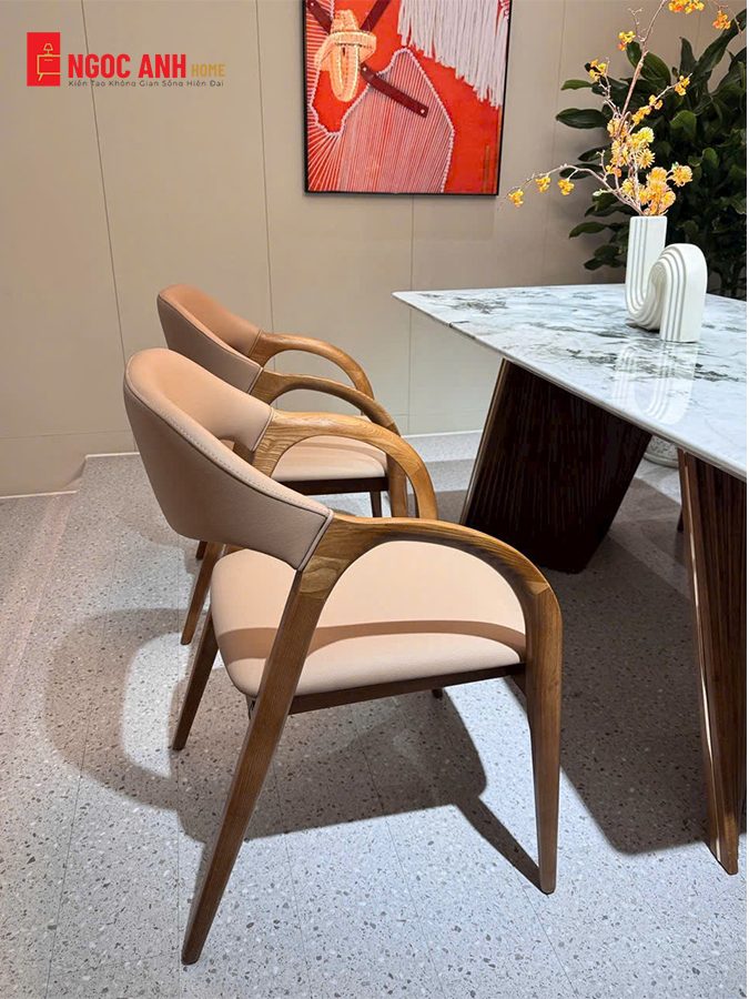 BỘ BÀN ĂN MẶT ĐÁ TỰ NHIÊN CHÂN XOẮN ĐỘC ĐÁO - Ảnh 3