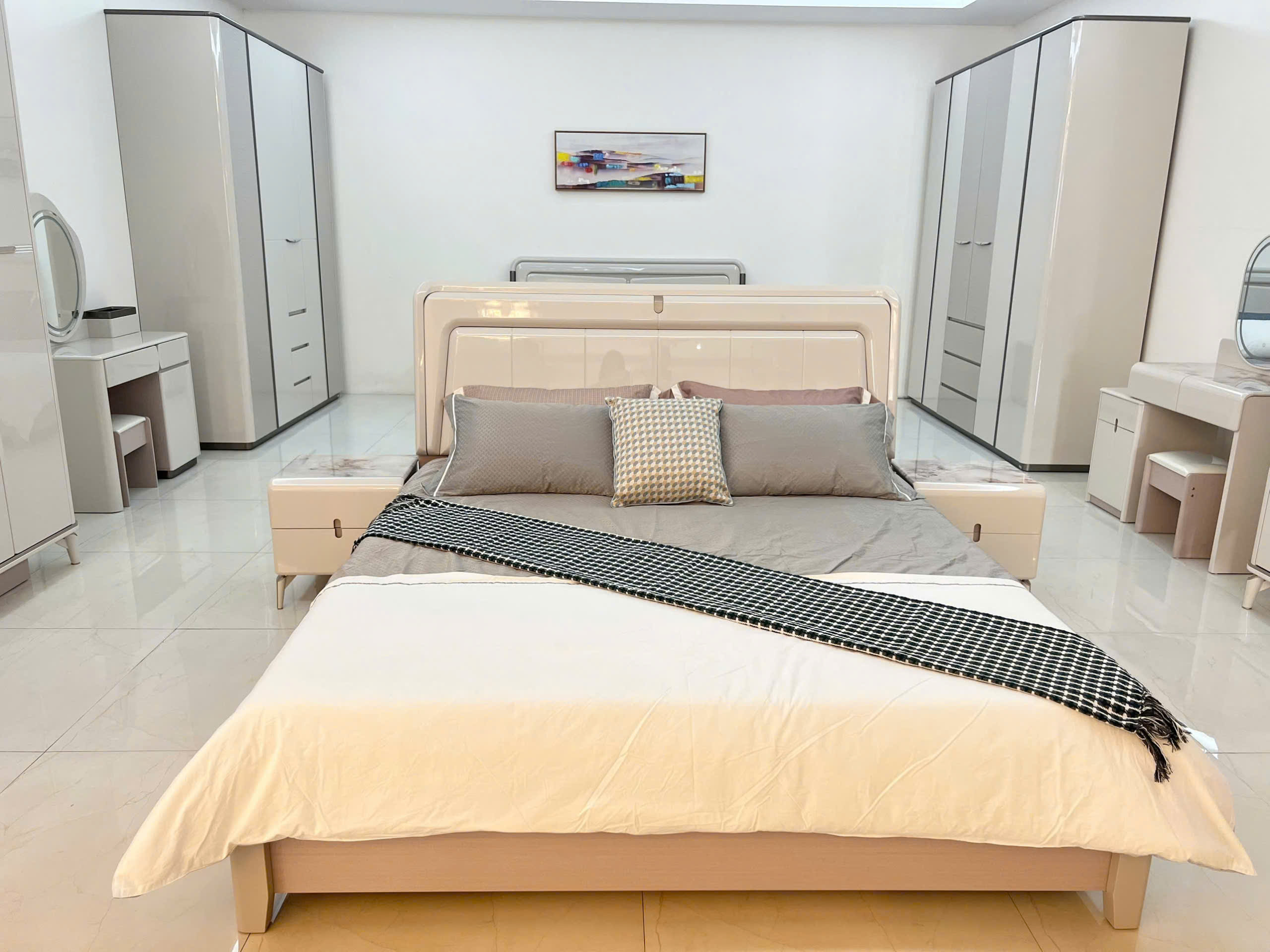 BỘ GIƯỜNG TỦ HIỆN ĐẠI HIGH GLOSS - Ảnh 2