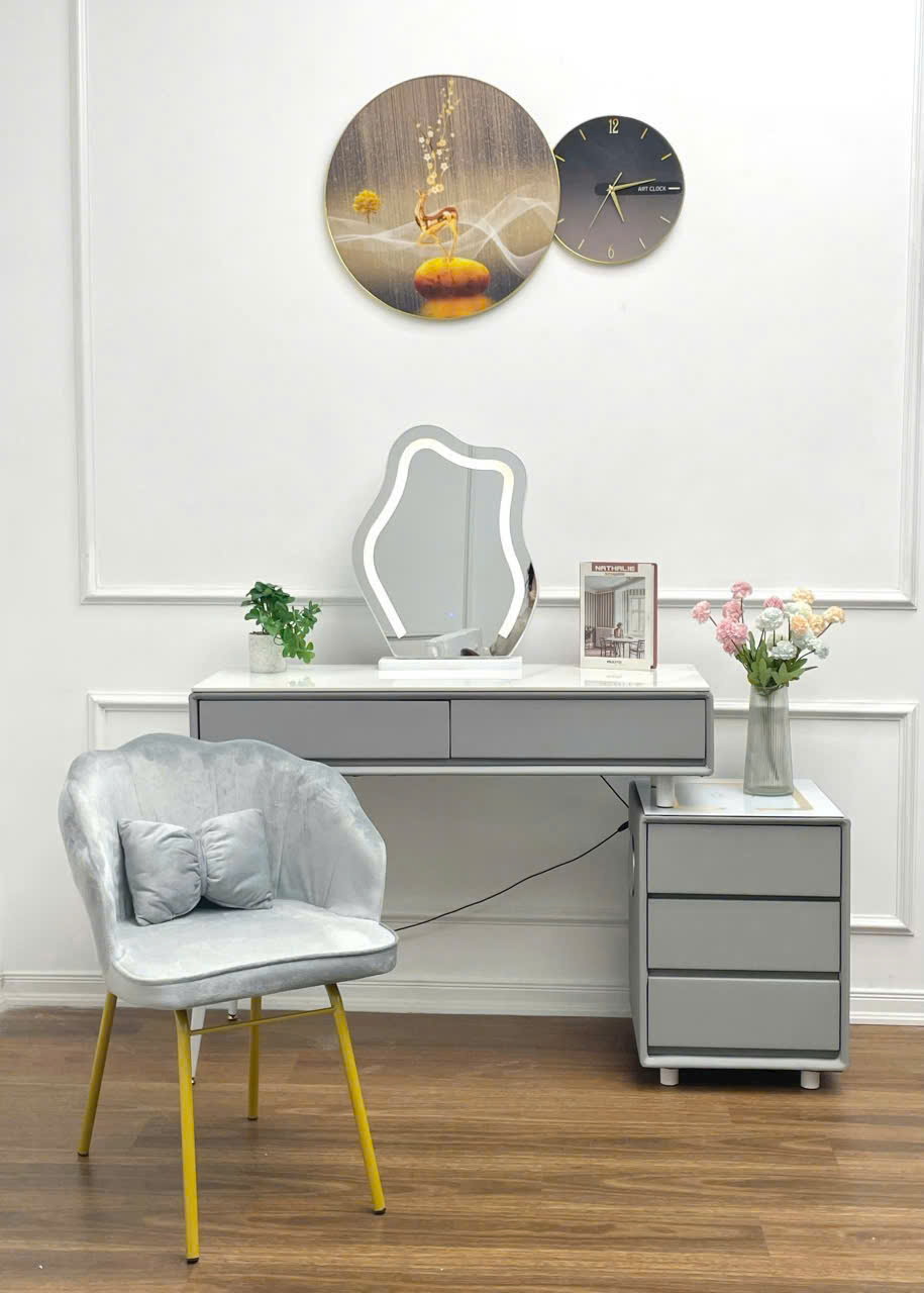 BÀN TRANG ĐIỂM HIỆN ĐẠI TÍCH HỢP TỦ KÉO