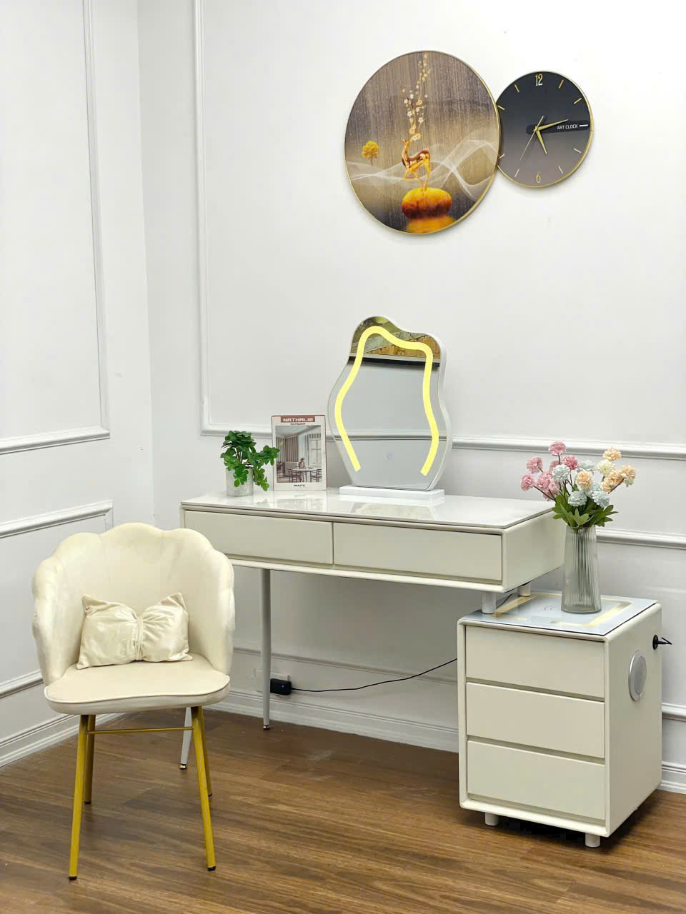 BÀN TRANG ĐIỂM HIỆN ĐẠI TÍCH HỢP TỦ KÉO - Ảnh 3