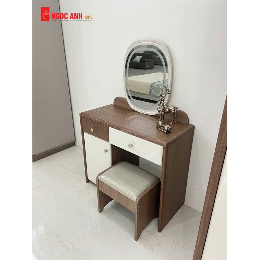 BÀN TRANG ĐIỂM PHỐI MÀU GỖ & TRẮNG CAO CẤP
